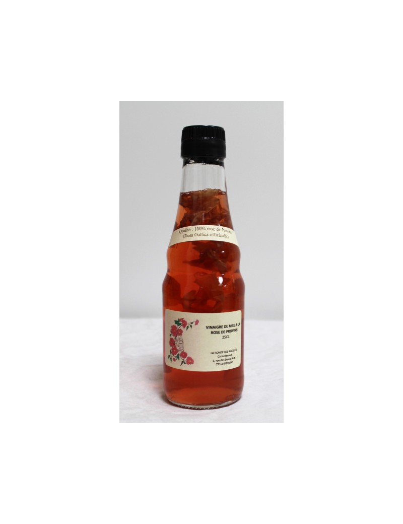 Vinaigre au Miel et à la Rose de Provins - 25 cl