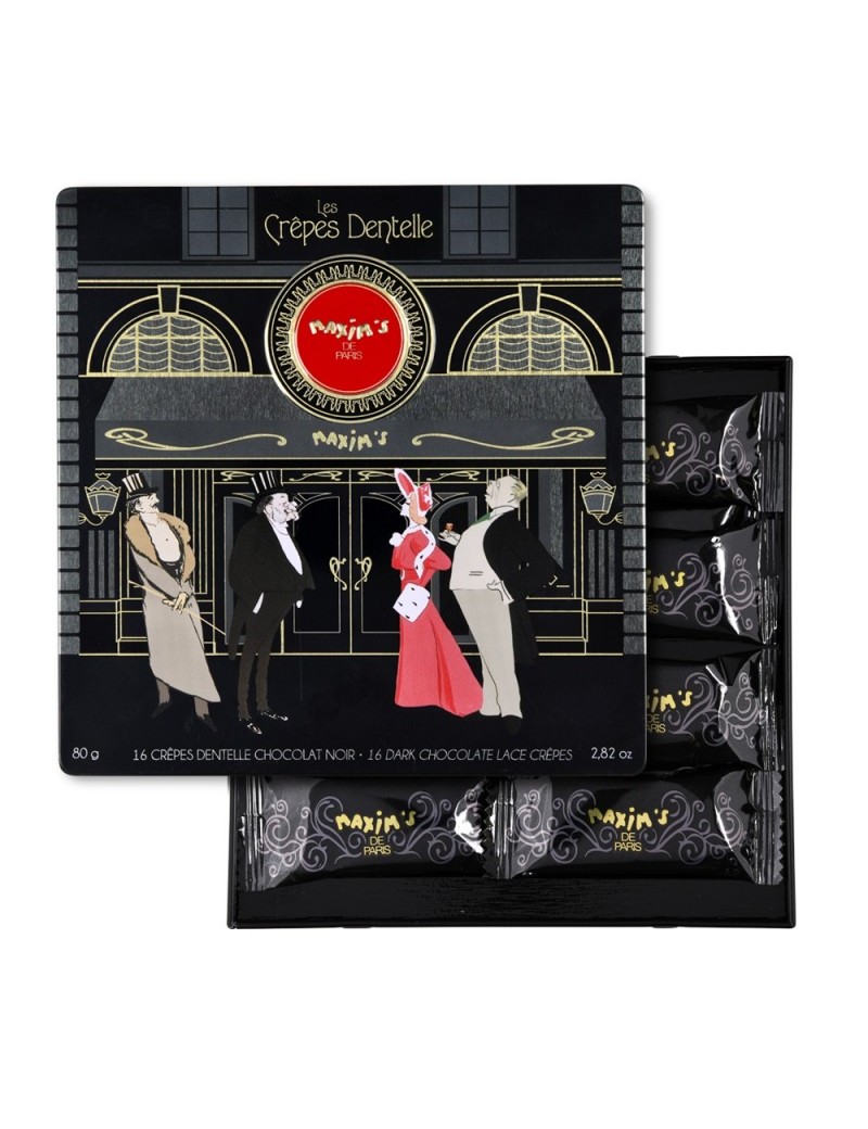 Coffret 16 Crêpes Dentelle - Chocolat Noir