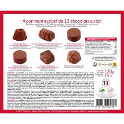 Assortiment exclusif -  12 chocolats au lait