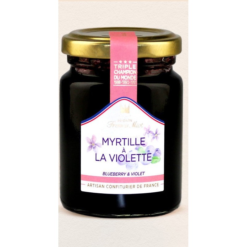 Confiture de  myrtille à la  violette