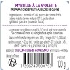 Confiture de  myrtille à la  violette