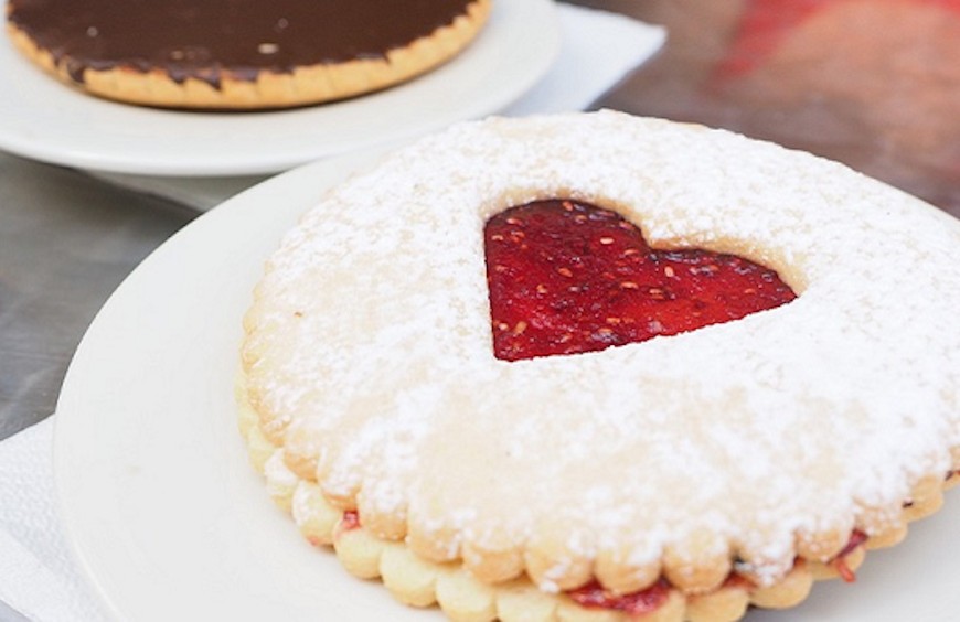 Sablé à la confiture de fraise